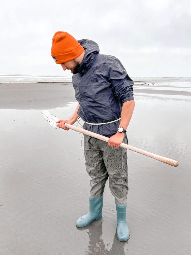 gear for razor clamming clam shovel waders and more