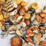 Seafood boil recipe on a table