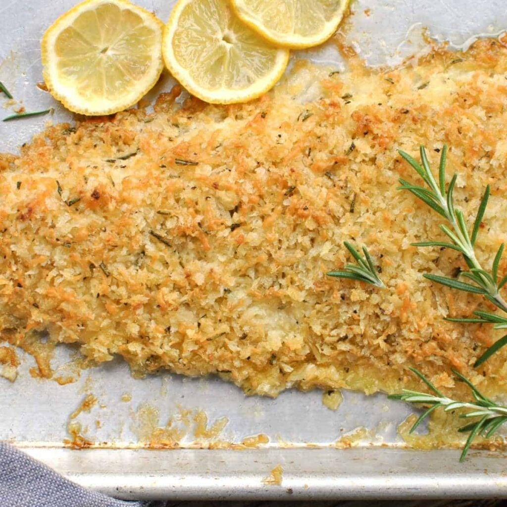 Rosemary Parmesan Crusted Fish