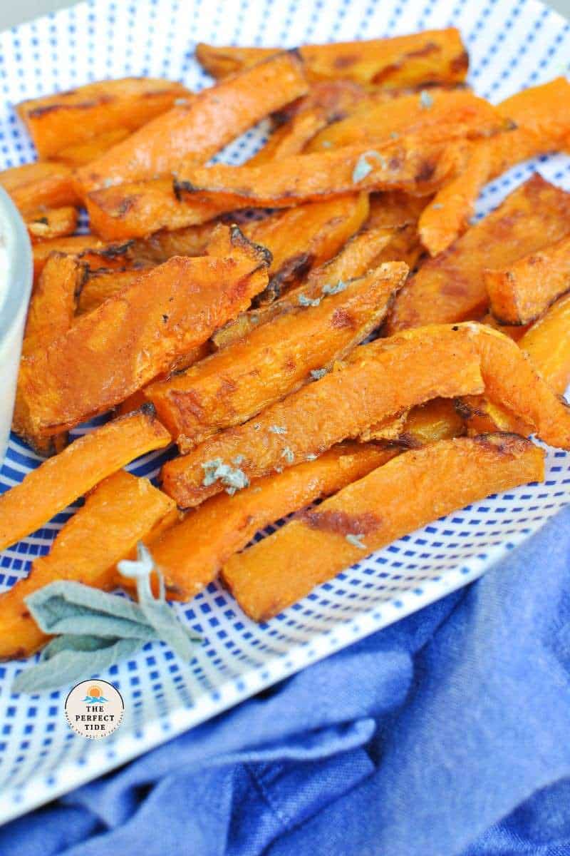 Butternut Squash Fries Air Fryer (with sauce) The Perfect Tide