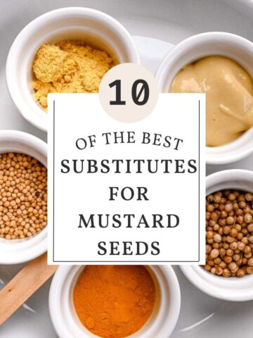 10 of the best substitutes for mustard seeds with image of substitutes