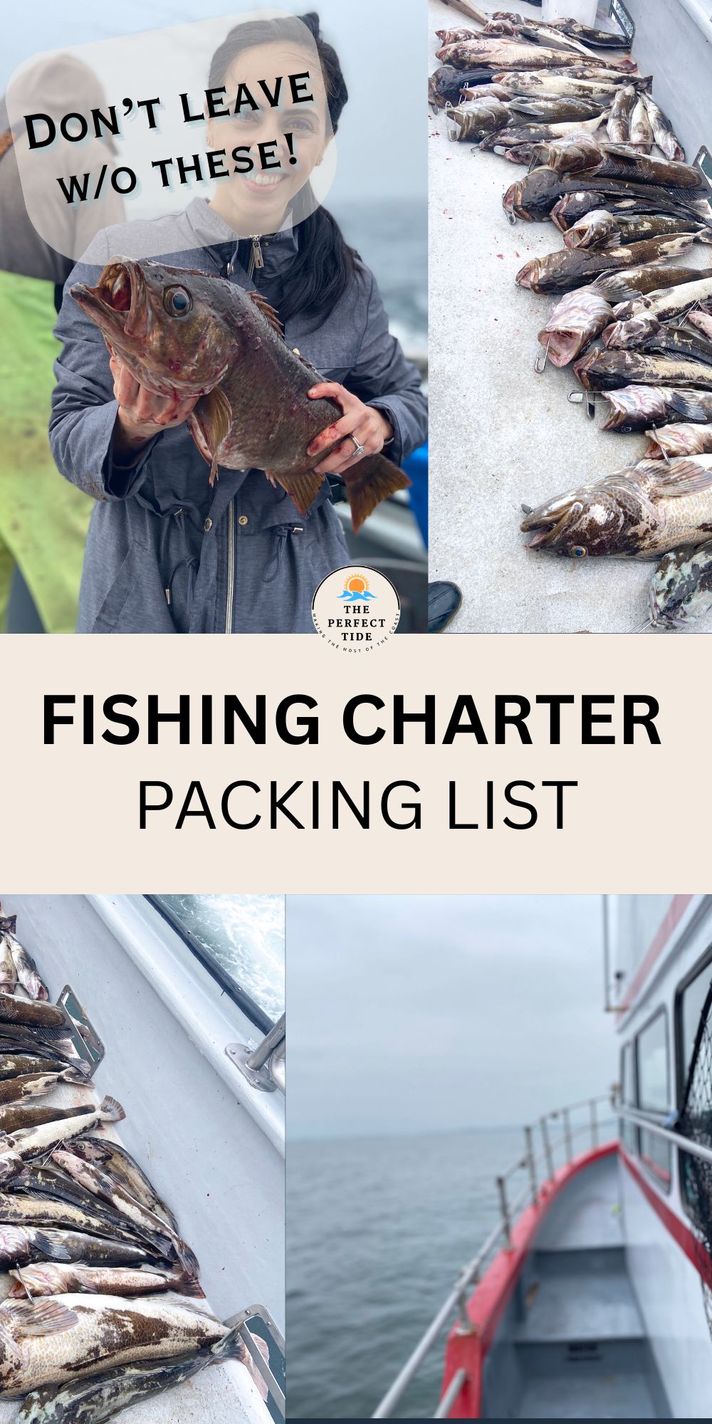 fishing charter packing list