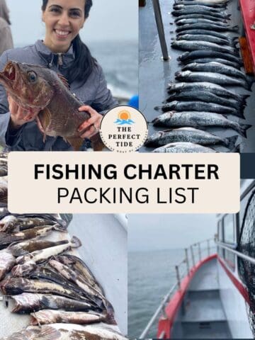 fishing charter packing list and pictures of fish on deep sea charter